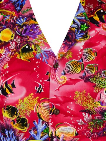 KY's Regular fit Button Up Shirt 'Aquarium' in Red