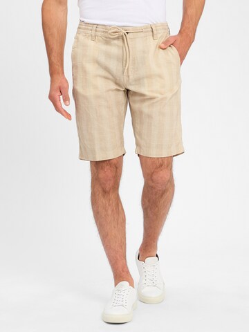 Nils Sundström Regular Pants in Beige: front