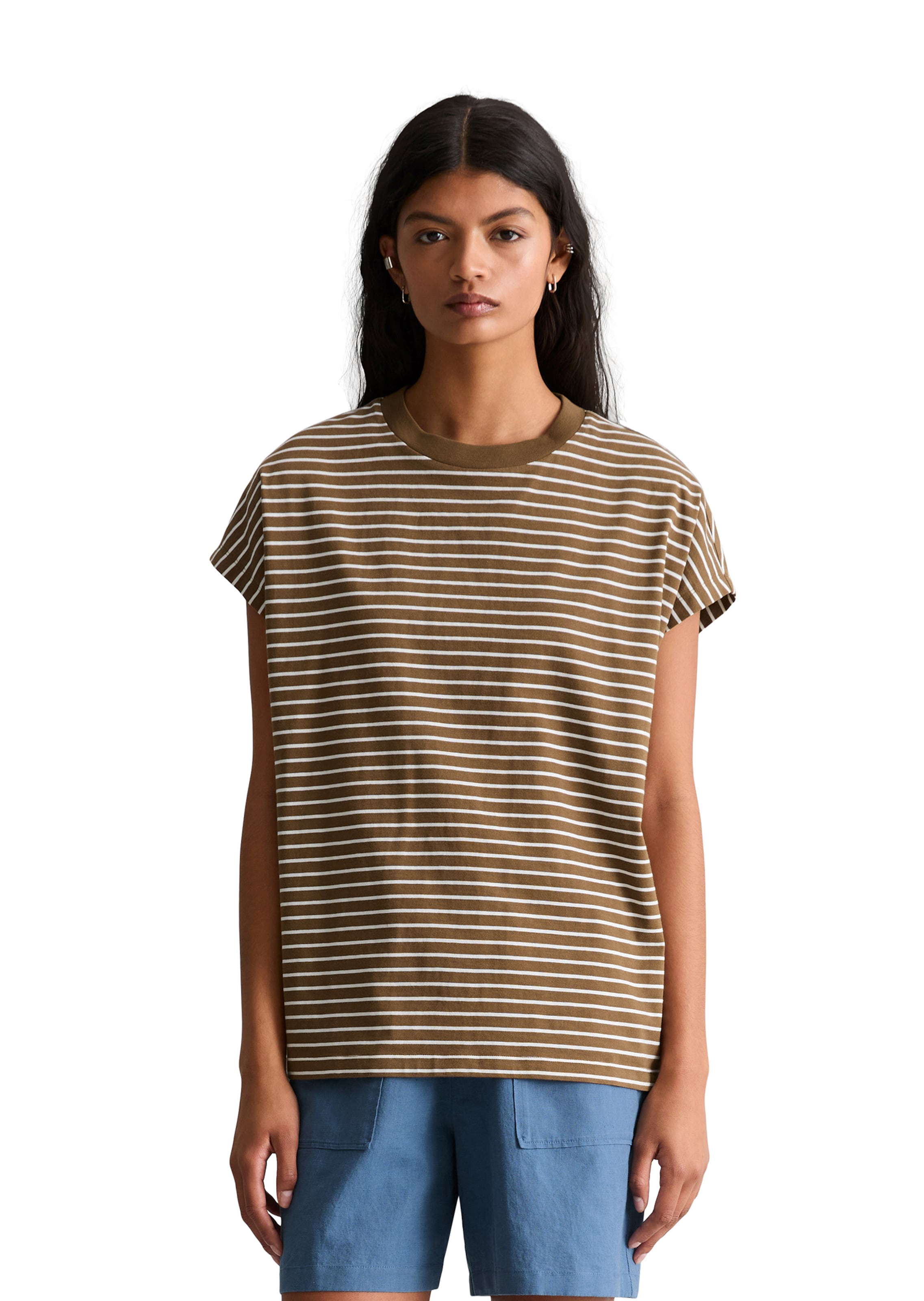Marc O'Polo DENIM Shirt in Brown: front
