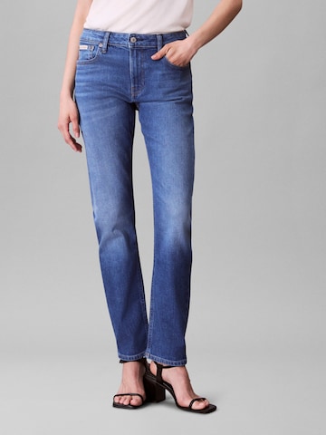 Calvin Klein Jeans Слим Джинсы в Синий: спереди