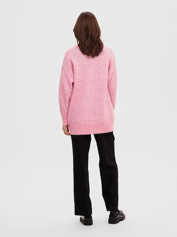 SELECTED Knit cardigan 'Maline' in Pink