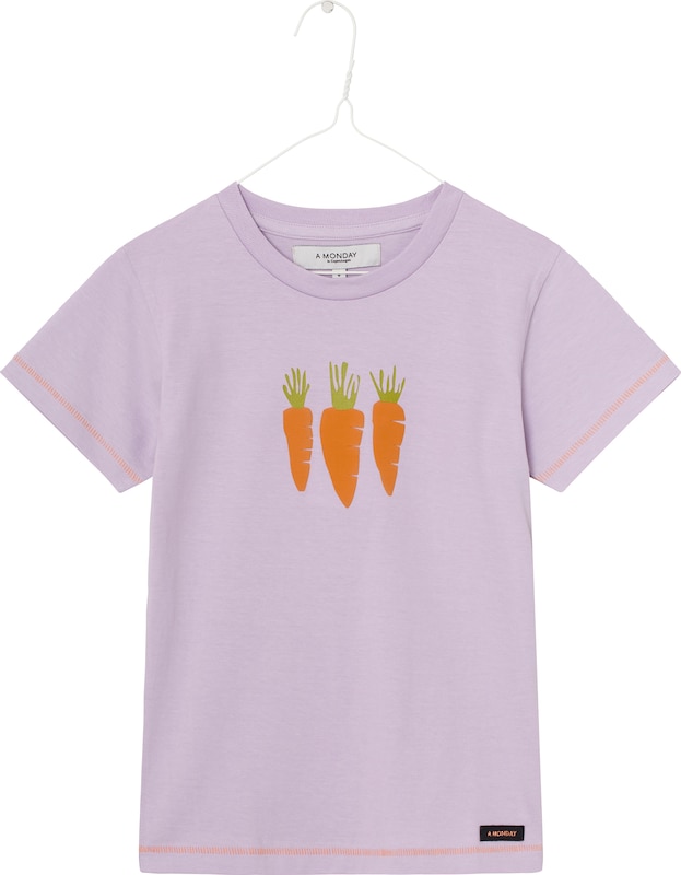 A Monday in Copenhagen T-Shirt 'Carrot' in Lavendel