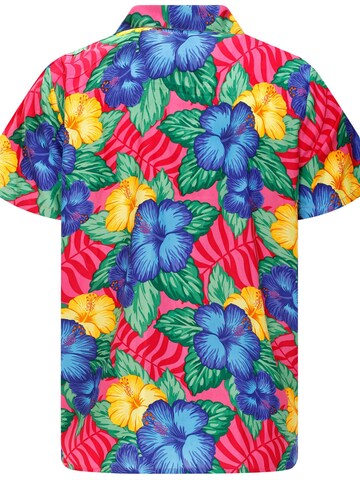 King Kameha Shirt 'Wild Flowers' in Roze