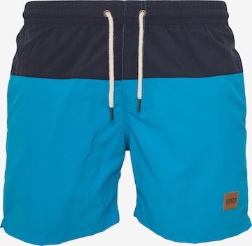 Urban Classics Plavecké šortky – modrá: přední strana