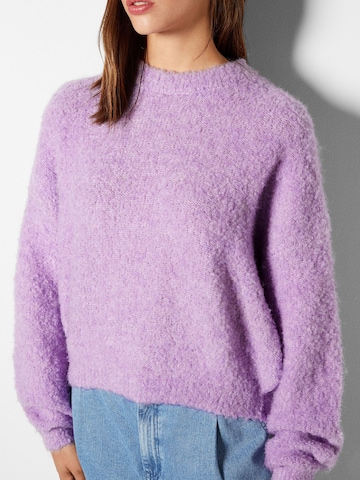 Bershka Sweater in Purple