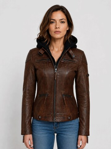 Agamaa Between-Season Jacket 'Inga' in Brown: front