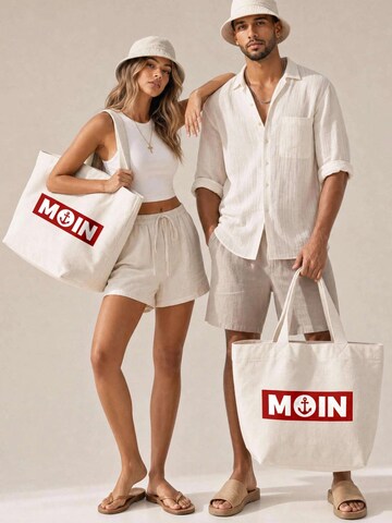 Neverless Strandtasche 'Moin Anker'‌‌‌‌‌‌‌‌‌‌ in Beige