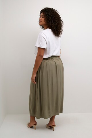 KAFFE CURVE Rok 'Saline' in Groen