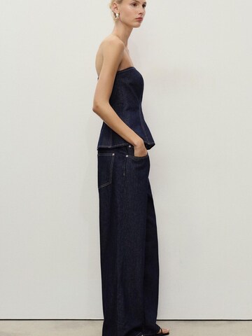 MANGO Wide leg Jeans 'TONY' in Blue
