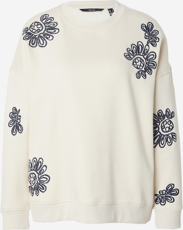 VERO MODA Sweatshirt 'SELMA NELI' in Beige: voorkant