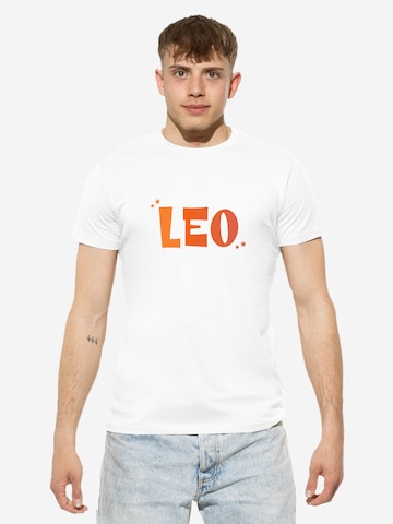 T-Shirt 'Löwe' Cotton Prime en blanc : devant