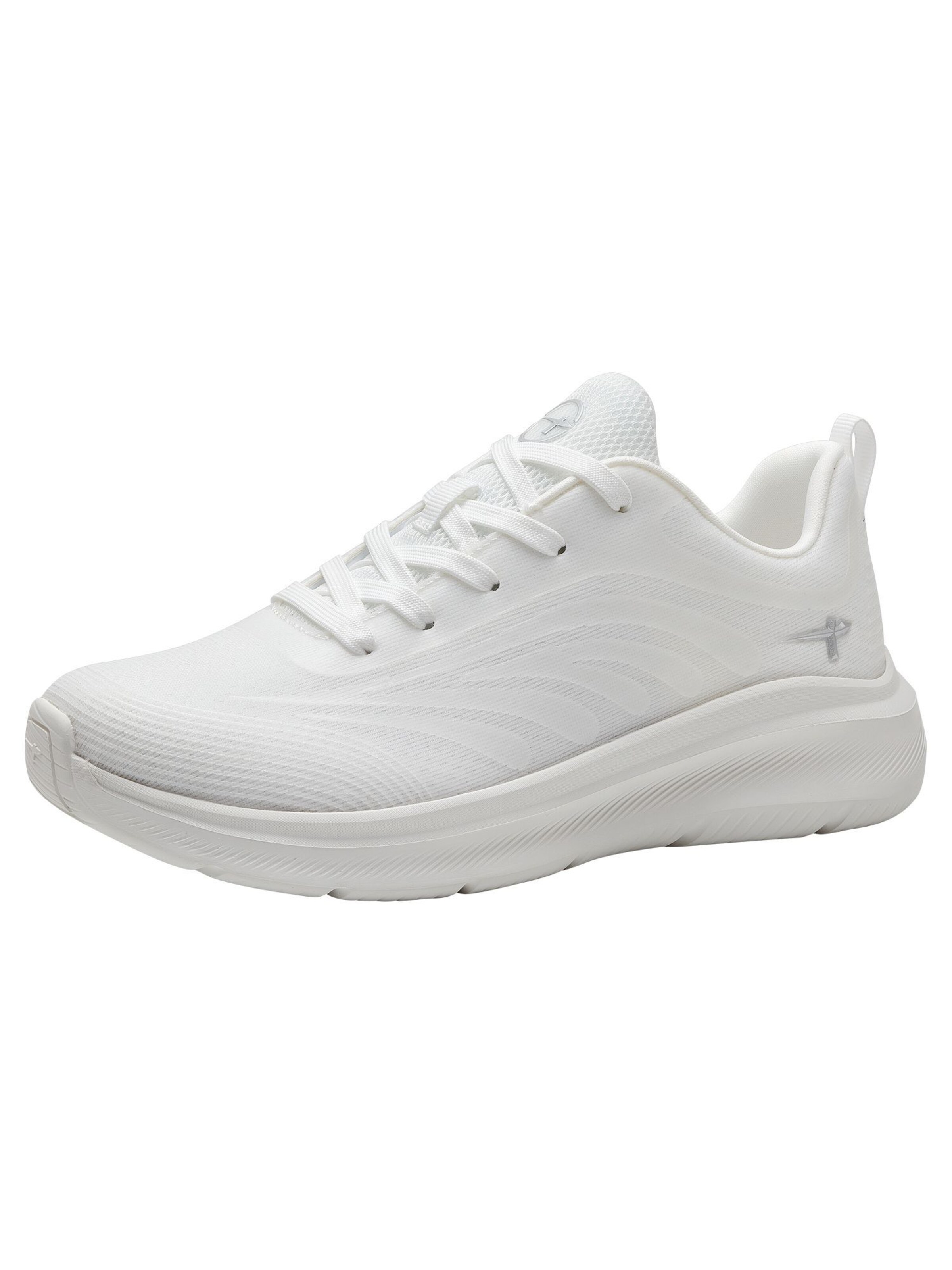 Tamaris Platform trainers in White: front