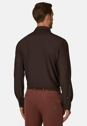 Coupe slim Chemise Boggi Milano en marron