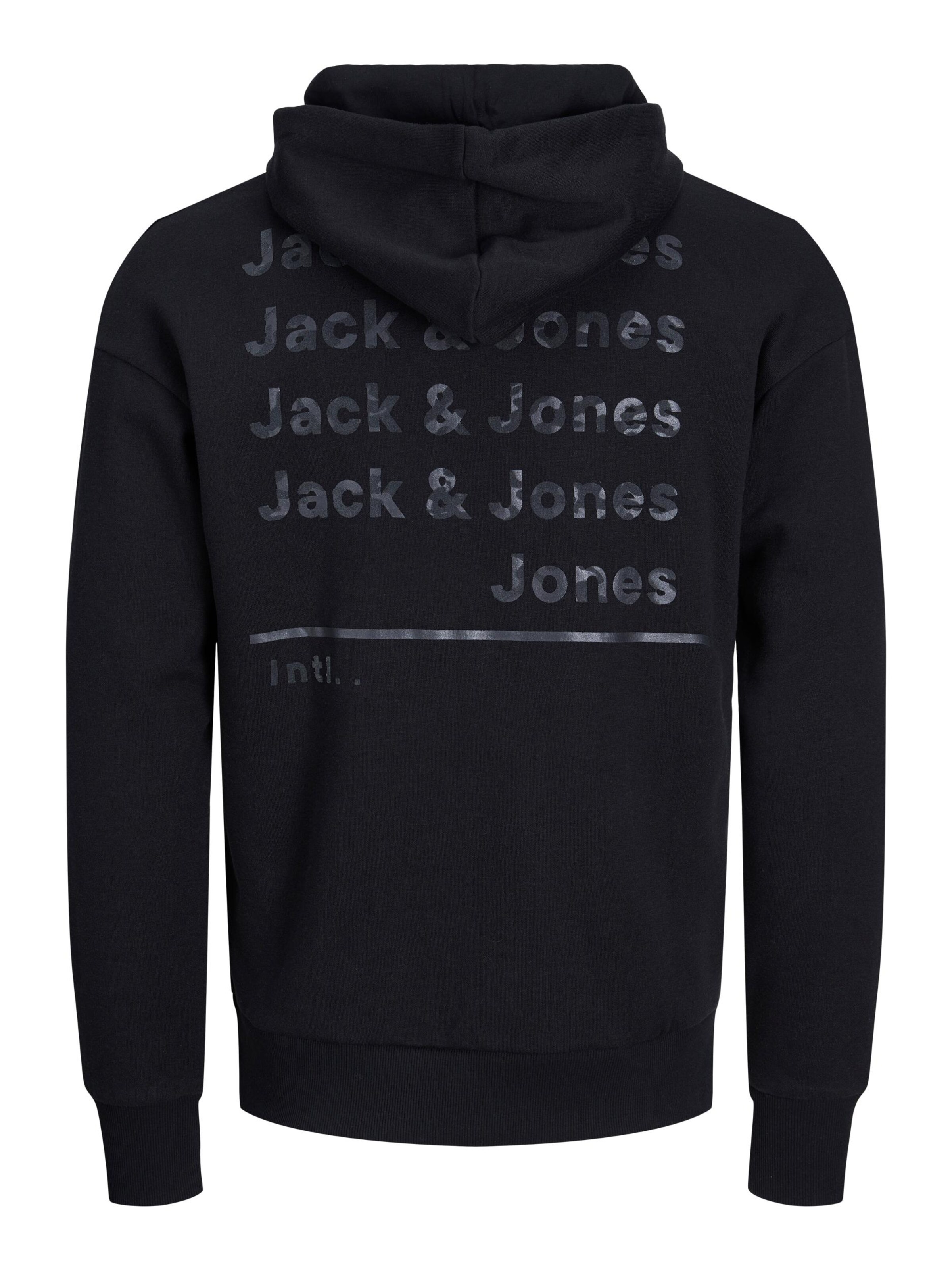 Bluză de molton de la JACK & JONES pe negru