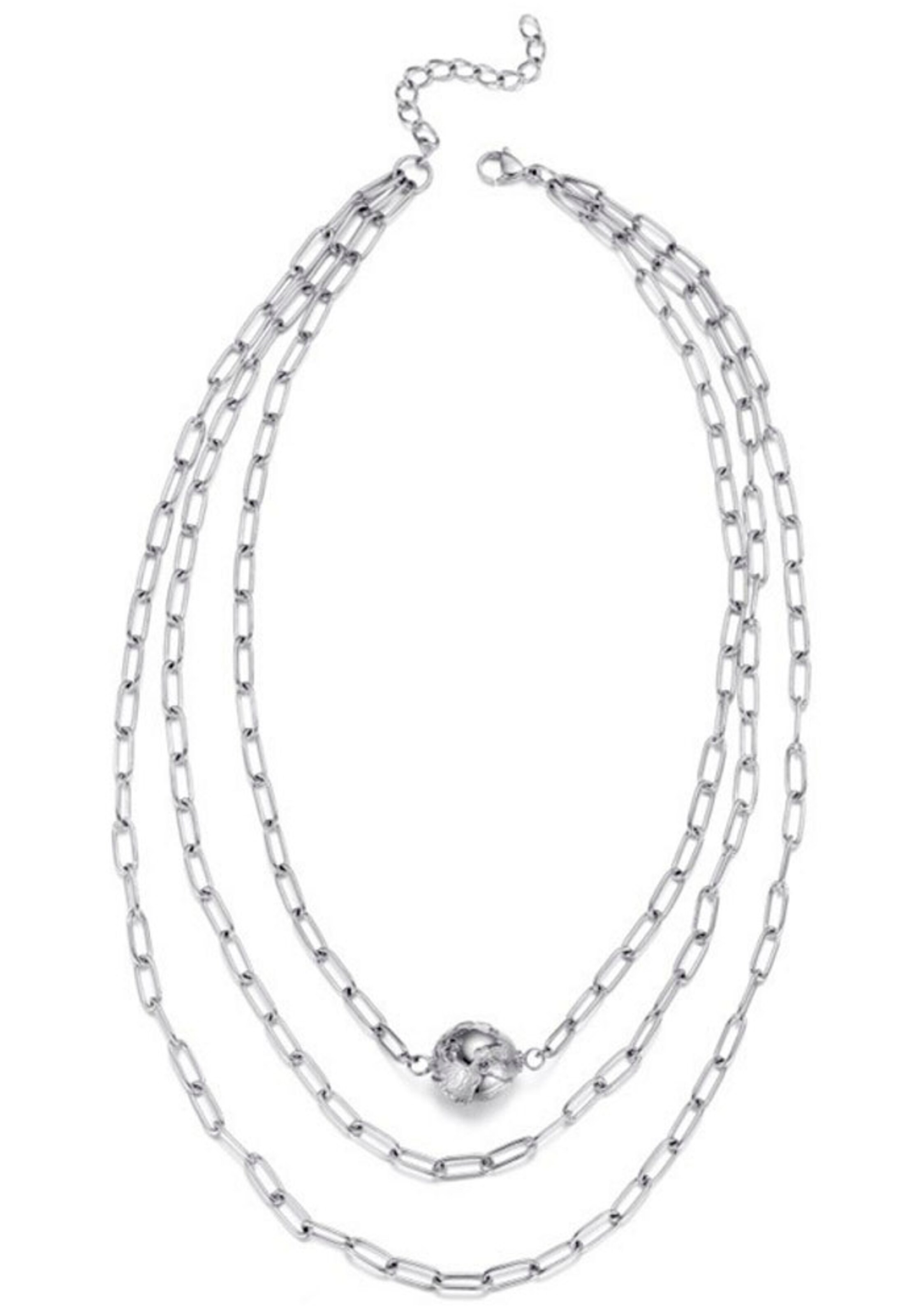 Kingka Necklace in Silver: front