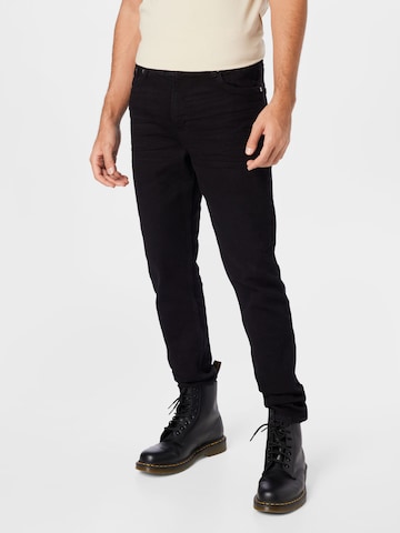 Slimfit Jeans 'Sunday' de la WEEKDAY pe negru: față