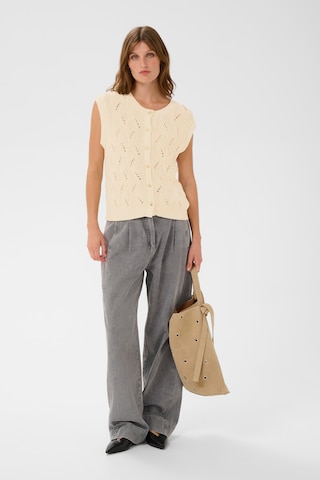 Gilet 'SLRava Nanna' SOAKED IN LUXURY en beige