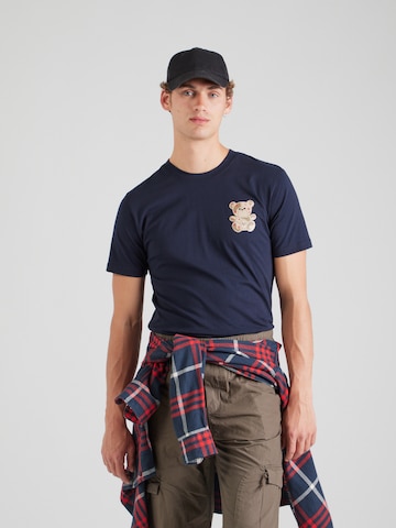 19V69 ITALIA T-Shirt 'Rafael' in Blau: Vorderseite
