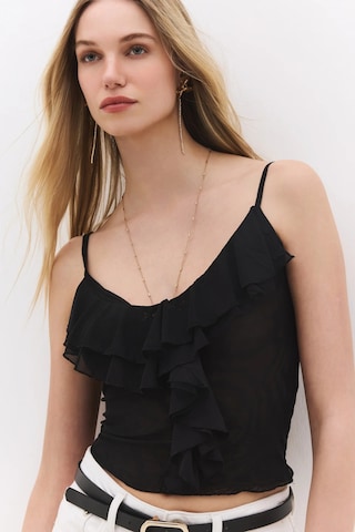 No Matter What Top in Zwart: voorkant