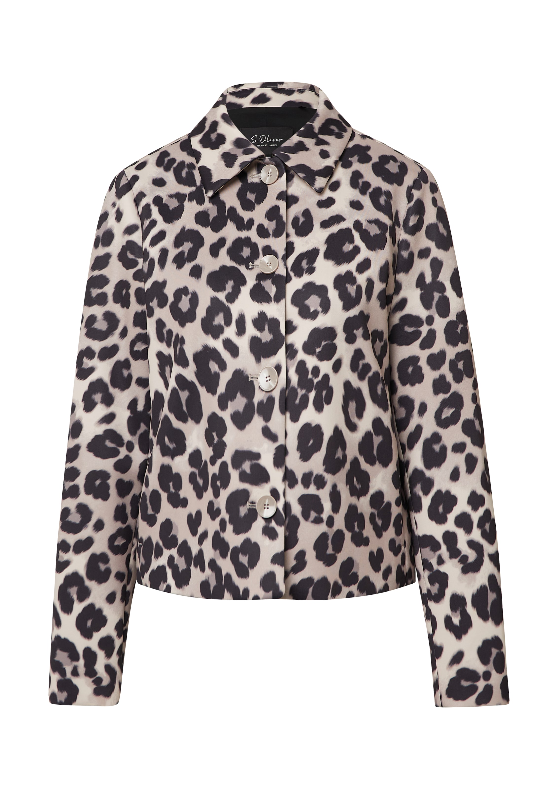 s.Oliver BLACK LABEL Tussenjas in Grijs: voorkant