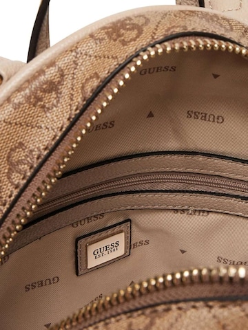GUESSRuksak 'Guess Sac à dos Latte Logo Manhattan' - smeđa boja