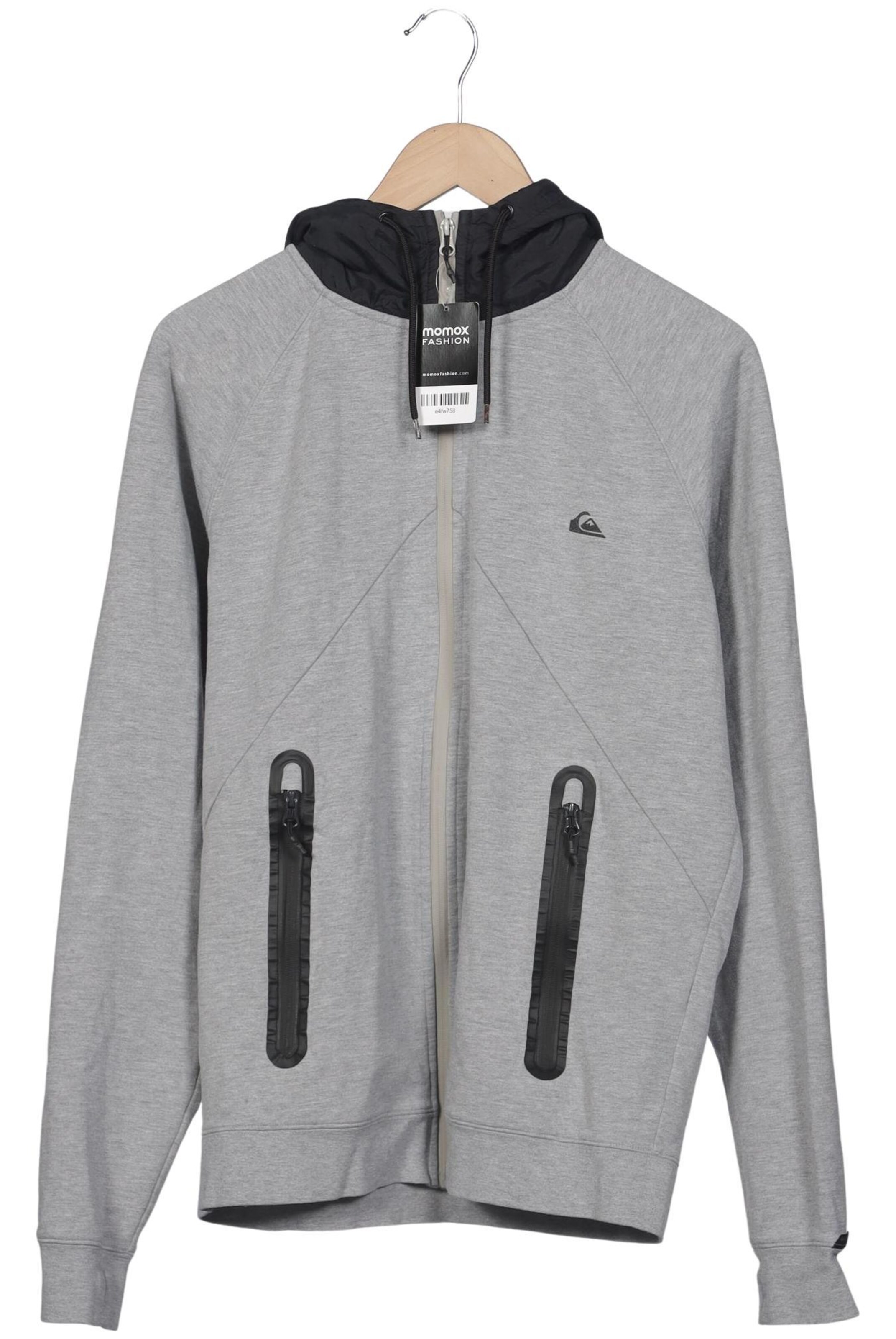 QUIKSILVER Sweatshirt & Zip-Up Hoodie in L in Grey: front