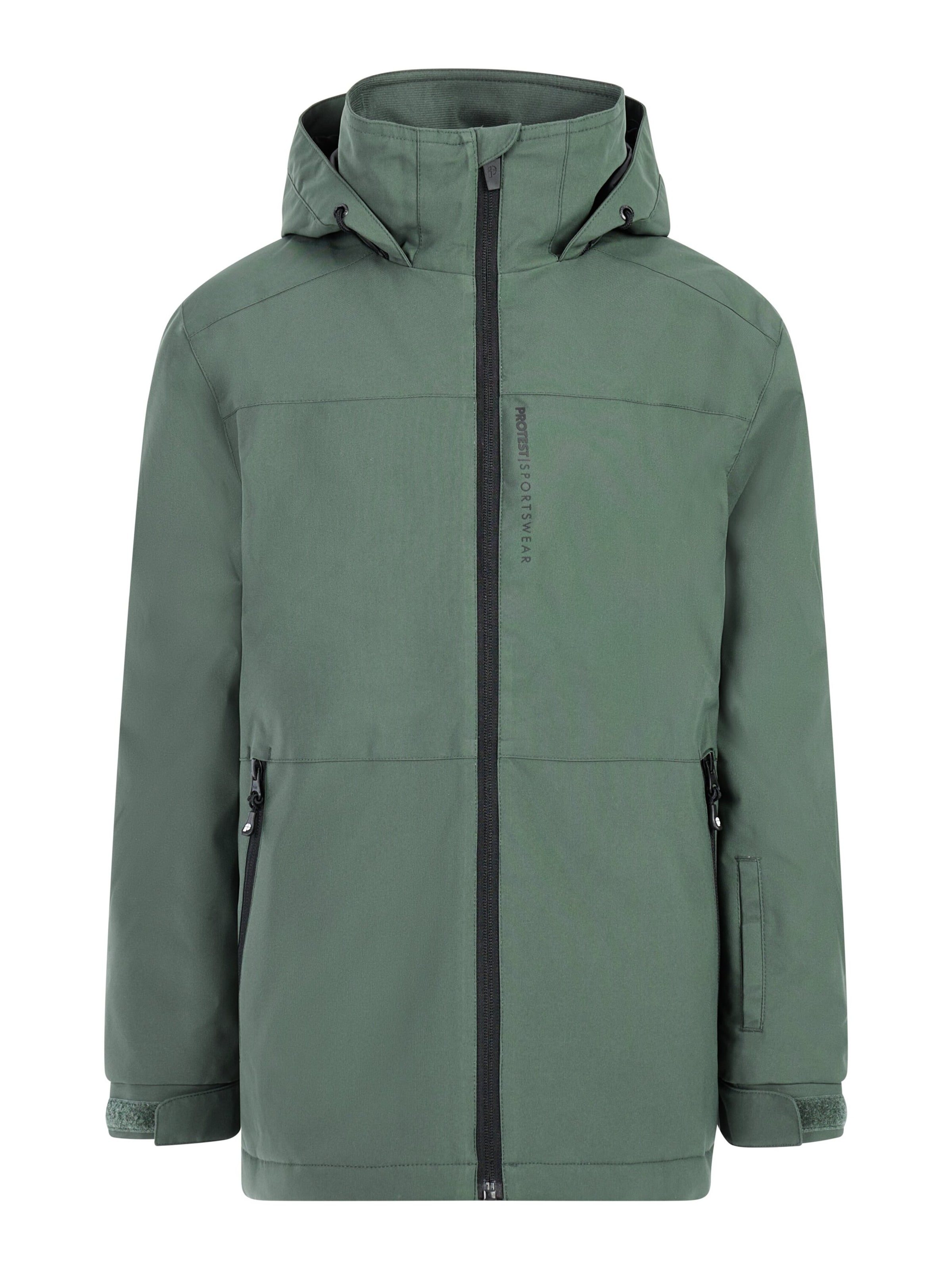 PROTEST Athletic Jacket 'PRTFlynto JR' in Green: front