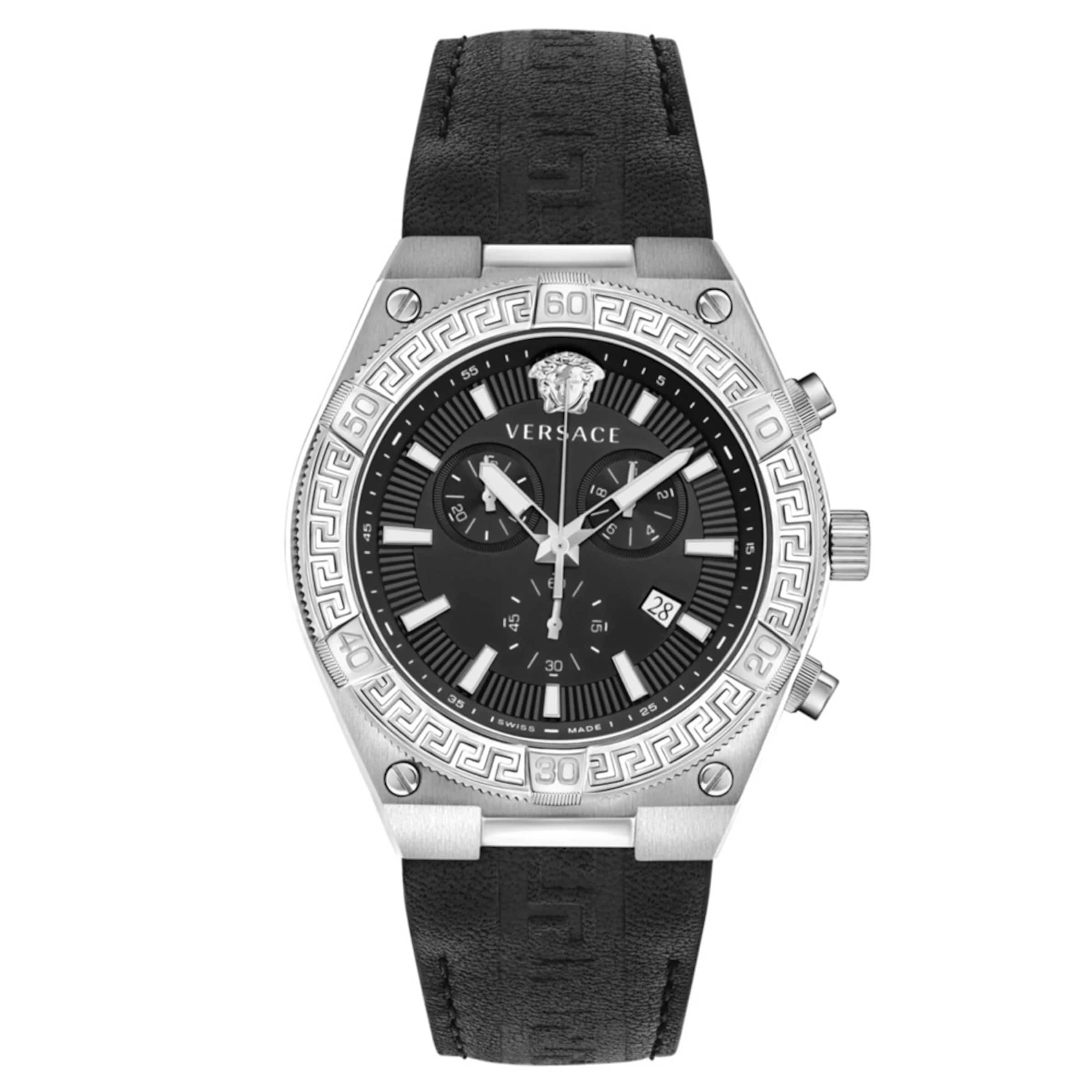 VERSACE Analog watch in Black / Silver, Item view