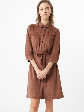 ESPRIT Košilové šaty – hnědá: přední strana