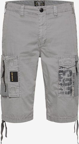 CAMP DAVID Cargo Pants 'North Sea Trail' in Grey: front