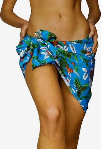 King Kameha Strandlaken 'Cherryparrot' in Blauw: voorkant