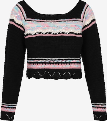 Pull-over IZIA en noir : devant