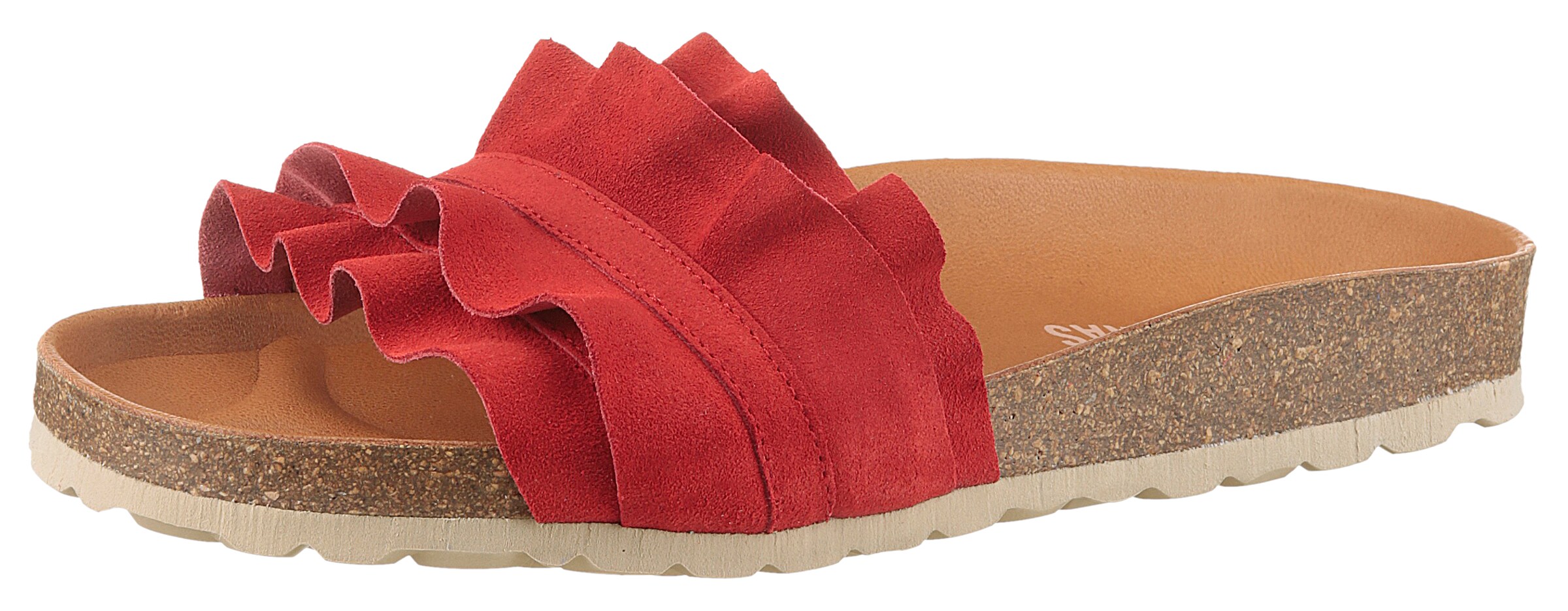 VERBENAS Pantolette in Rot: Vorderseite