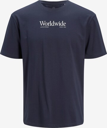 JACK & JONES - Camiseta 'Worldwide' en azul: frente