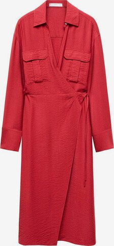 MANGO Shirt Dress 'Maria' in Red: front