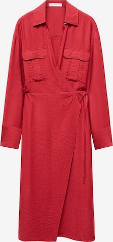 Robe-chemise 'Maria' MANGO en rouge : devant