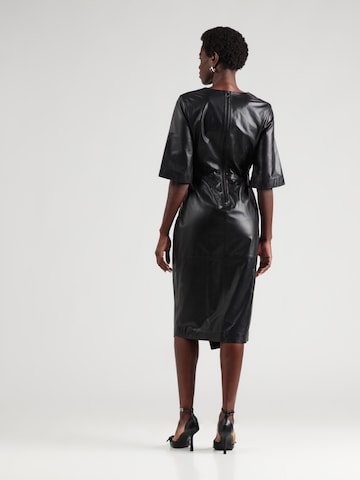 Karl Lagerfeld Obleka | črna barva: zadnja stran