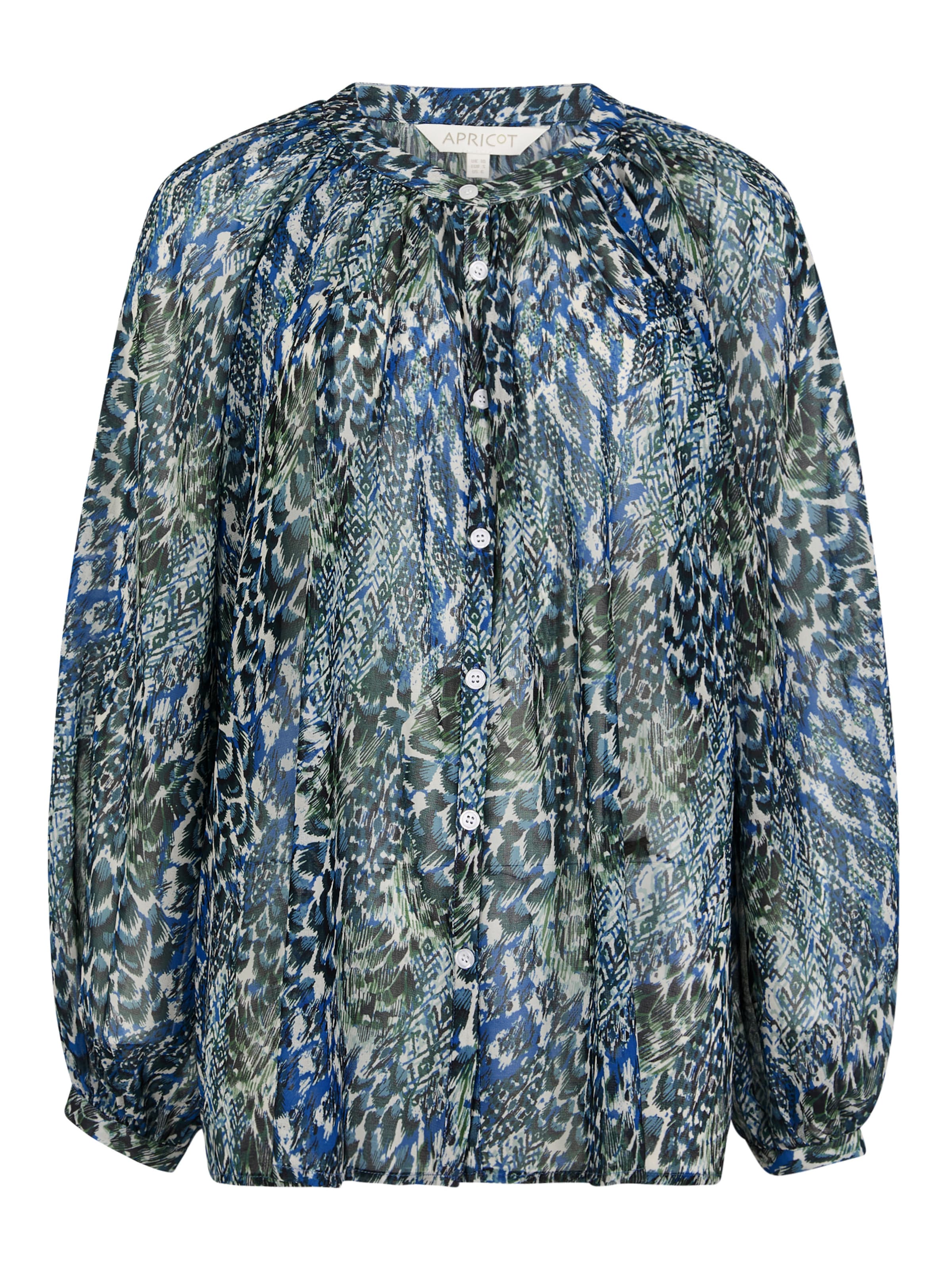 Apricot Blouse in Blue: front