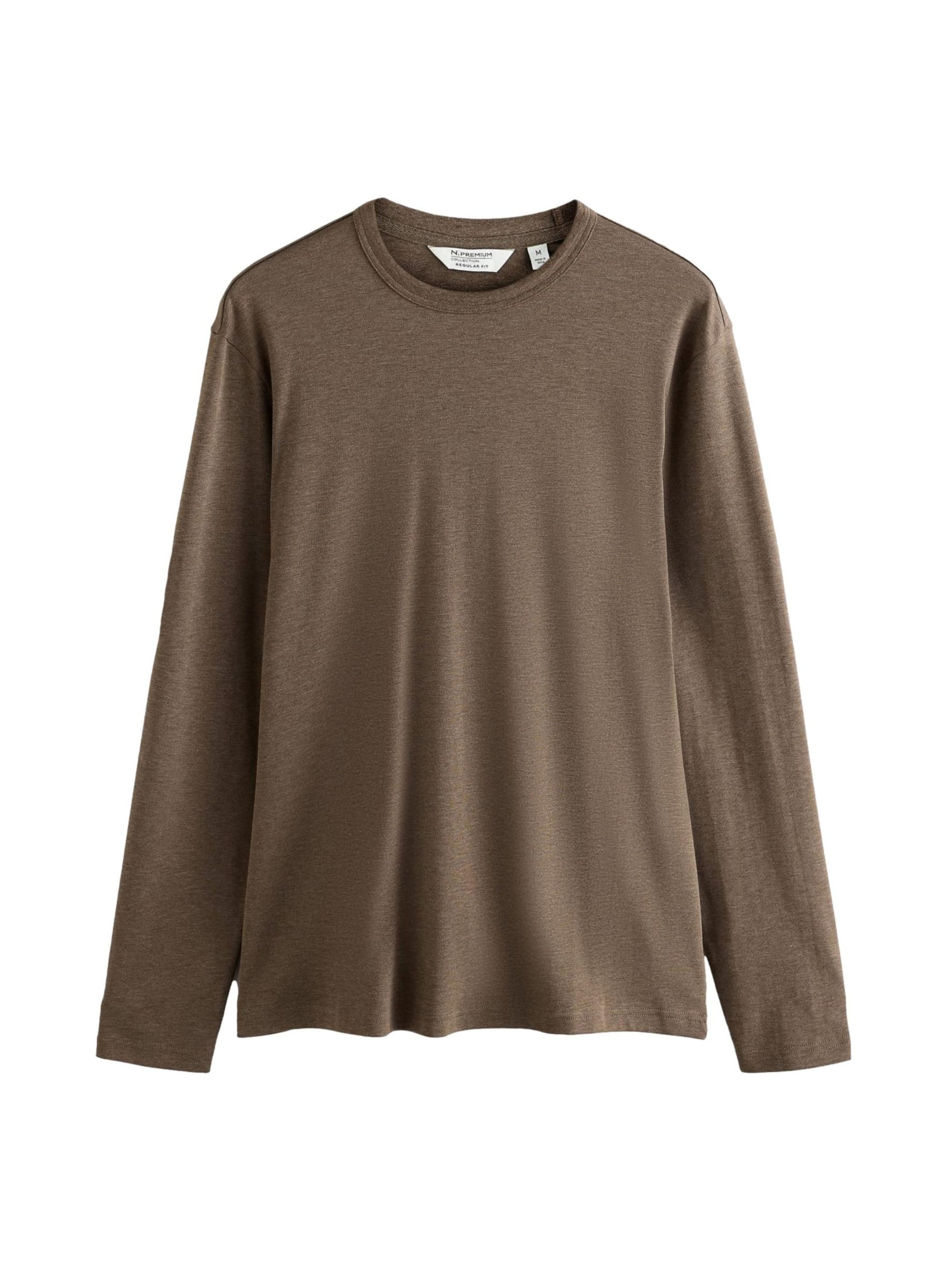 Next Bluser & t-shirts 'Supima®' i brun: forside