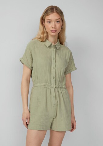 QS Jumpsuit in Groen: voorkant