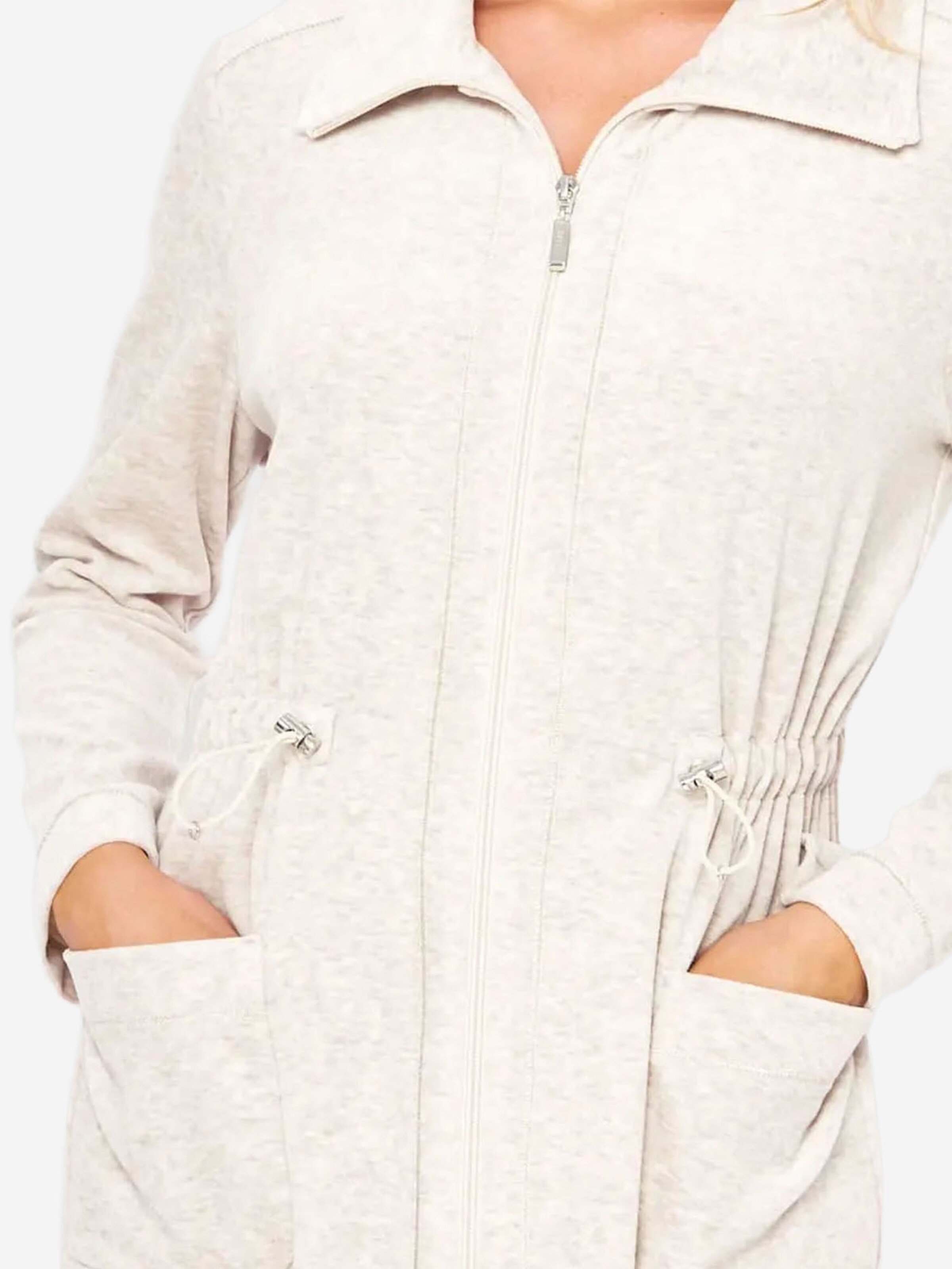 FÉRAUD PARIS Badjas kort ' Melange Oversize ' in Wit