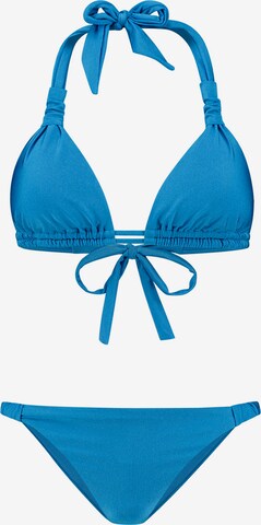 Shiwi Triangel Bikini 'Bibi' in Blauw: voorkant