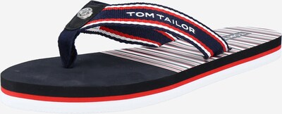 TOM TAILOR Varvastossut värissä laivastonsininen / vaaleanpunainen / valkoinen, Tuotenäkymä