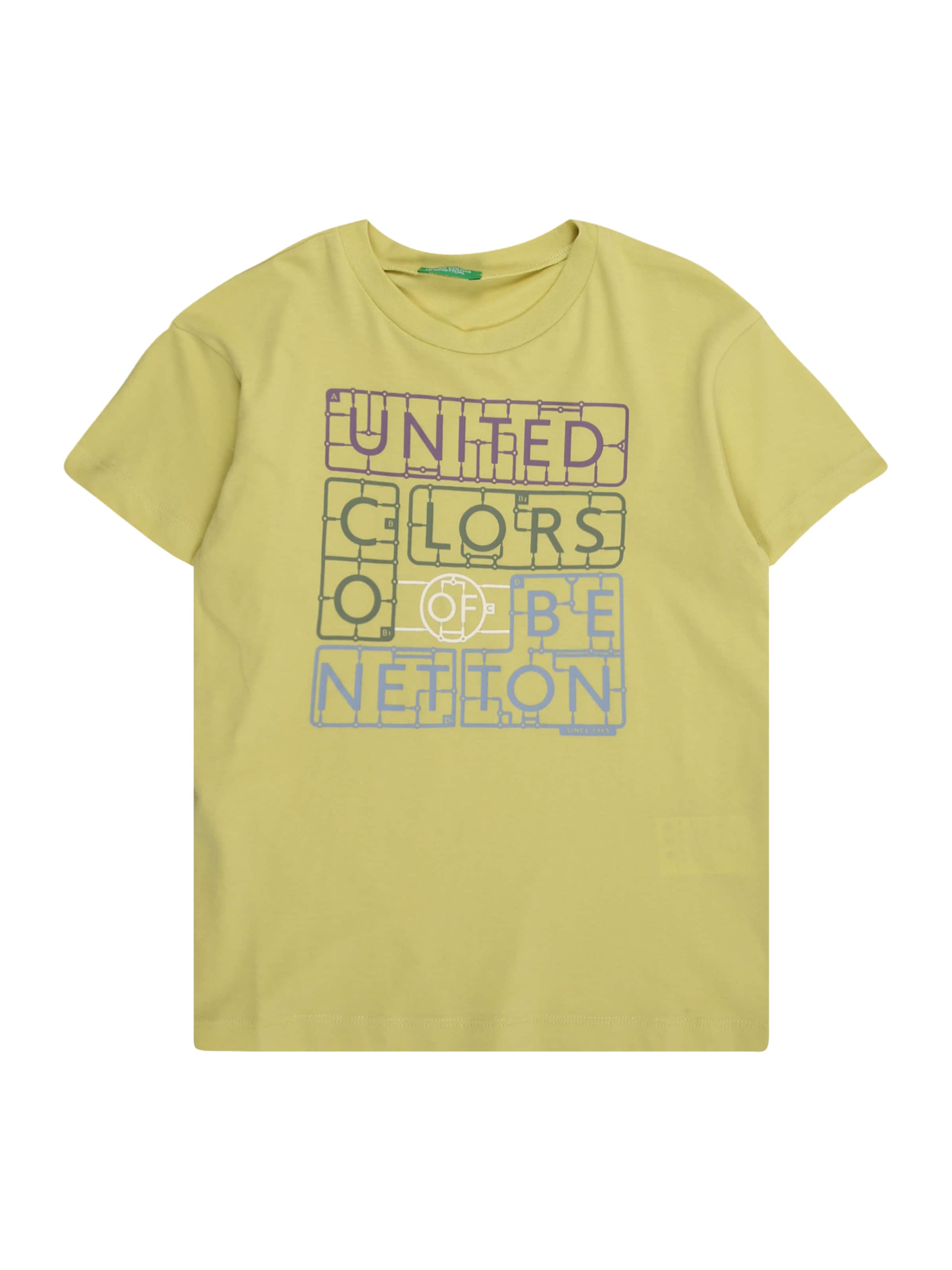 UNITED COLORS OF BENETTON Тениска в зелено: отпред