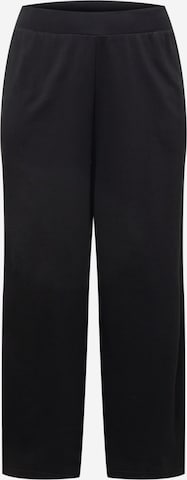 Reebok Wide leg Broek in Zwart: voorkant