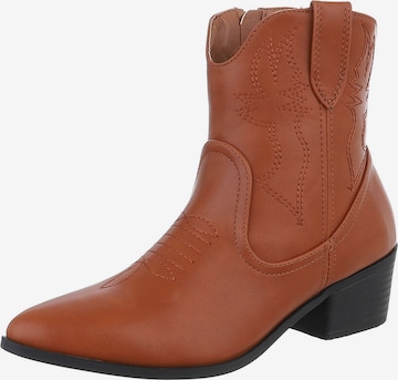 Ital-Design Boots in Brown: front