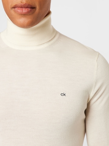 Calvin Klein Regular Fit Pullover in Weiß