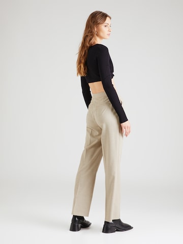 b.young Regular Pleated Pants 'DALISE' in Brown