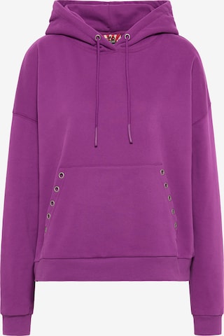 myMo ROCKS Sweatshirt in Purple: front