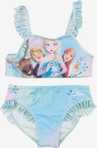 Disney Die Eiskönigin Bralette Bikini 'Elsa und Freunde Frozen' in Blue: front